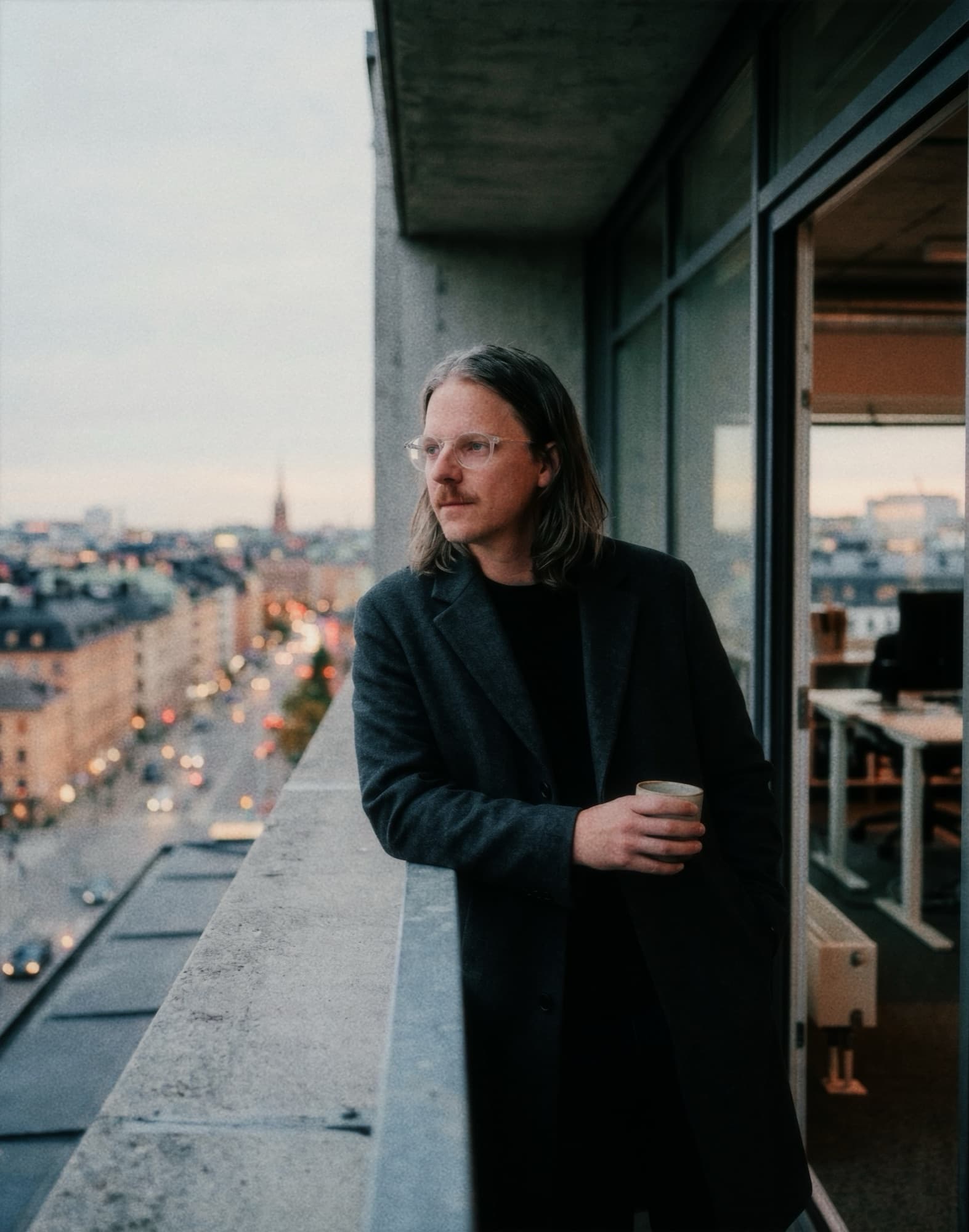 Victor Svedberg overlooking Stockholm
